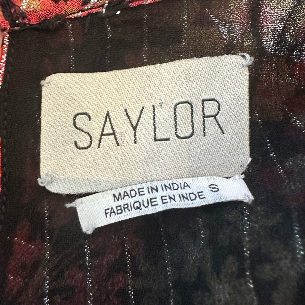 SAYLOR Talley Floral Print Long Sleeve Minidress In Multi - Picture 10 of 10